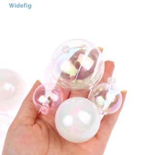 Widefig 4pcs ลูกบอลใสสีสันสดใสเค้ก Toppers Balls Cupcake Cake ใส่ Topper goods