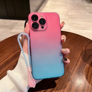 เคสโทรศัพ iPhone 14 13 12 Pro MAX Plus case เคสไอโฟน 12 13 14 pormax ท์มือถือ PC แข็ง ผิวด้าน กันกระแทก ป้องกันเลนส์กล้อง แต่งไล่โทนสี พร้อมสายคล้อง หรูหรา สําหรับ iP 13 12 14 Pro Max 14 plus
