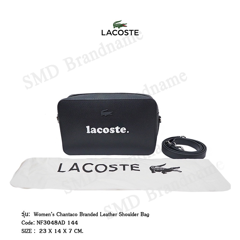 Lacoste กระเป๋าสะพายหญิง รุ่น Women's Chantaco Branded Leather Shoulder Bag code: NF3048AD 144