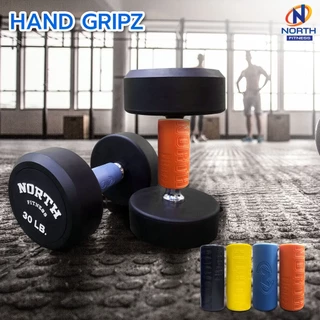 NORTH FITNESS ที่จับดัมเบล ตัวจับแกนดัมเบล สําหรับยกน้ำหนัก Fat grip 1 คู่ ป้องกันมือด้าน กันลื่น【ส่งทันที】