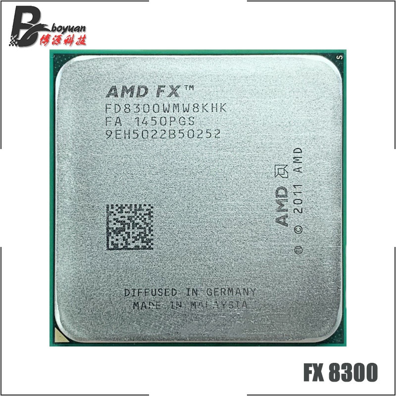 AMD FX-Series FX-8300 FX 8300 FX8300 3.3 GHz แปด-Core CPU โปรเซสเซอร์ FD8300WMW8KHK ซ็อกเก็ต AM3 +