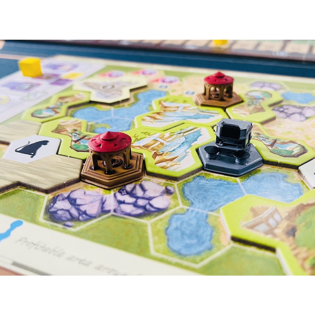 [Resin] Ark nova Boar Game [TH/EN]: Kiosk & Pavilion Tokens - ชุดอัพเกรดโทเค่น สำหรับเกมนาวาสรรพสัตว์