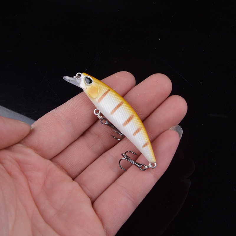 เหยื่อปลอม ตกปลา fishing lure 6.5 cm เหยื่อปลั๊ก ดำตื้น (มีสินค้าพร้อมส่งในไทย) - รูปที่ 5