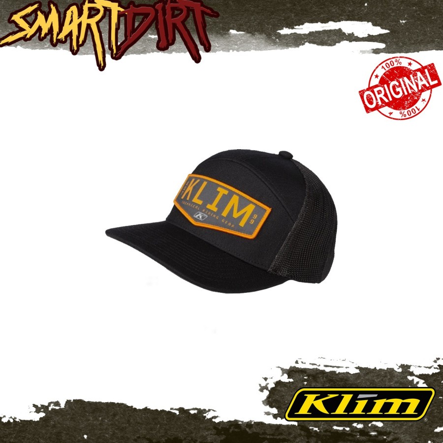 หมวก KLIM OCTANE HAT BLACK STRIKE ORANGE HAT KLIM OCTANE HAT BLACK ORI