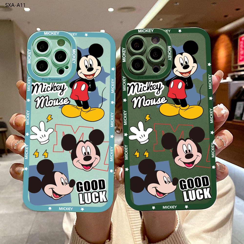 Compatible With Samsung Galaxy A11 A12 A31 A32 A42 A51 A71 4G 5G เคสซัมซุง สำหรับ TPU Case การ์ตูน Mouse เคสโทรศัพท์ Soft Back Cover