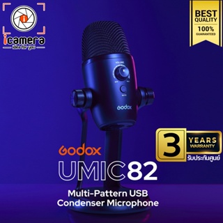 Godox Microphone UMIC82 , Multi-Pattern USB Condenser สำหรับ Live streame, Video - รับประกันศูนย์ Godox Thailand 3ปี