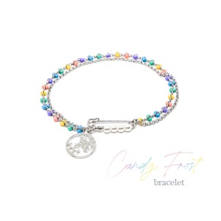 Fyne Fories Candy Frost Bracelet ♡ สร้อยข้อมือสีพาสเทล ห้อย snowflake ♡ fynefories