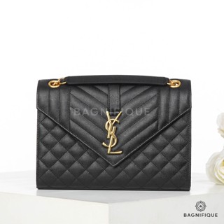 YSL ENVOLOPR 9.5 BLACK CAVIAR GHW