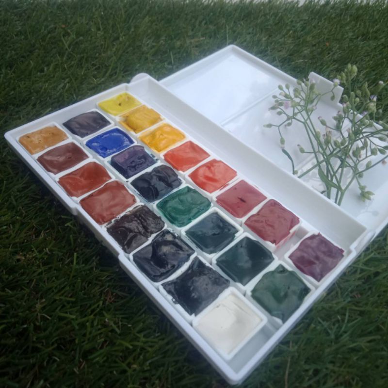 (พร้อมส่ง) ตลับสี 12 ,24 สี 2 มล. Winsor & Newton Watercolor Cartridge