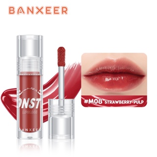 BANXEER ลิปสติก ลิปกลอส Waterproof Lipstick เพิ่มความชุ่มชื้น ติดทนนาน 8 สี -24 กรัม