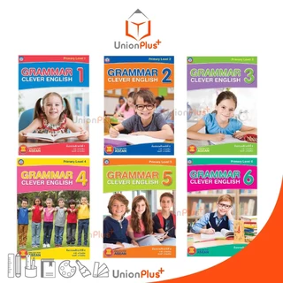 หนังสือเเสริม ภาษาอังกฤษ Grammar Clever English ป.1-ป.6 พว. พัฒนาคุณภาพวิชาการ