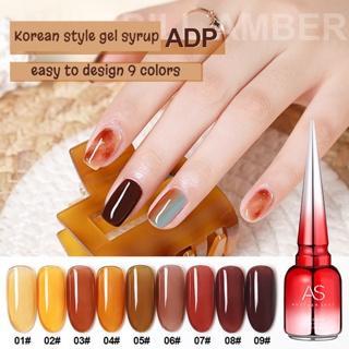 สีทาเล็บไซรับ สีกะ ASขวดแดงในตำนาน AS Nail Gel Polish 15ml ( รหัส ADP )