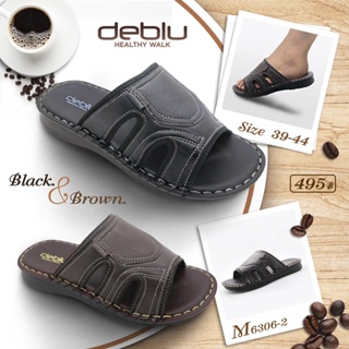 NFshoes ถูกสุด! รองเท้าแตะ ชาย เพื่อสุขภาพ แบบสวม Deblu เดอบลู รุ่น M6306-2 นุ่มนิ่ม น้ำหนักเบา ของแท้ 100%