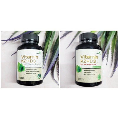 [FutureBiotics®] Vitamin K2 + D3 Vitamin K2 as MK-7 120 Capsules วิตามินเค2 + ดี3 K-2 K 2 D-3 D 3