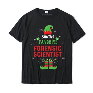 Santas Favorite Forensic Scientist Christmas Xmas Gift T-Shirt Camisas Hombre PartyCamisa T Shirt Cute Cotton Men T Shi