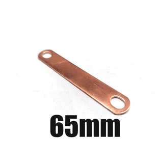 บัสบาร์ Bus bar หนา 1.5มม Busbar 25- 80 mm ทองแดงแท้ แผ่นทองแดง สำหรับ แบตเตอรี่