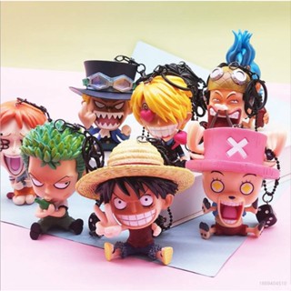 Yb3 พวงกุญแจฟิกเกอร์ PVC รูปอนิเมะวันพีช Luffy Ace Boa BY3