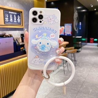 เคสนิ่ม ลายการ์ตูนชินนาม่อนโรล พร้อมสายคล้องมือ สําหรับ Xioami Poco X3 Mi 11 12 Lite 11T 10T 12T Redmi 9T 10C Note 12 11 10 9 8 9S 9A 9C