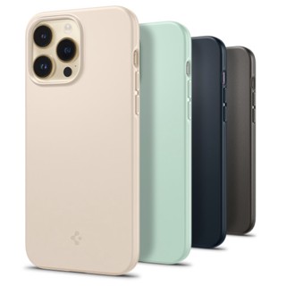 Spigen / Slim Hard Thin Fit Phone Case compatible for iPhone 14 plus pro max black beige mint green navy gray authentic original genuine