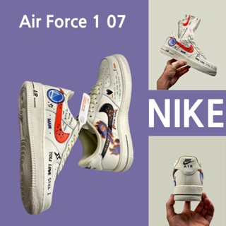 （ยิงจริง）Nike Air Force 1 07 ของแท้100%รองเท้าผ้าใบ รองเท้า รองเท้าวิ่ง รองเท้า nike-1-4