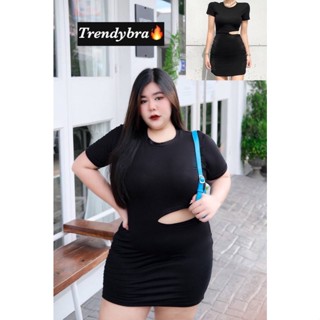 🔥Plussize🔥เดรสคนอ้วน🔥 L40-46  XL46-50