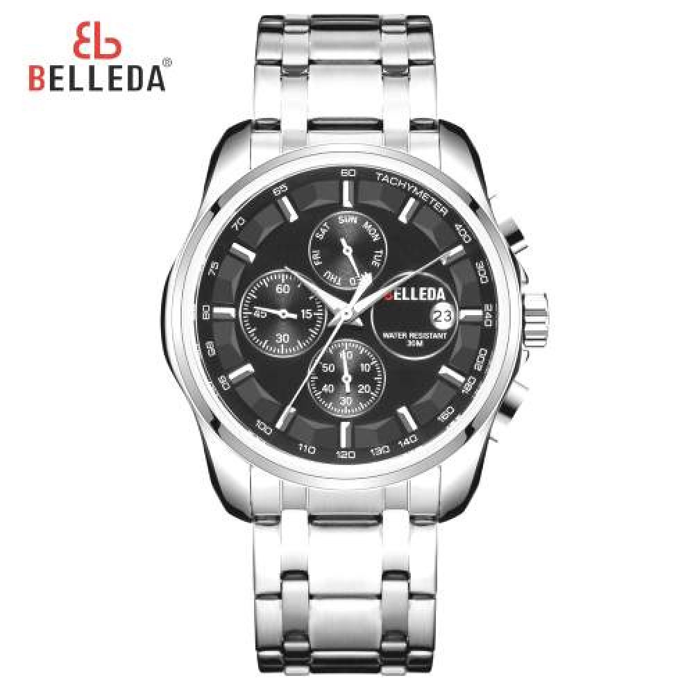 Belleda B-9152 Crono นาฬิกาข้อมือ สายสแตนเลส สําหรับผู้ชาย