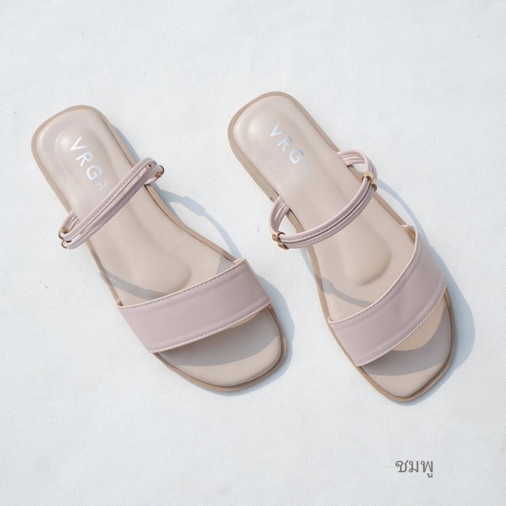 S.รุ่น OC รองเท้าแตะส้นแบน ใส่ได้2แบบ ทั้งรัดส้นและสวม แนะนำ+ไซต์ - รูปที่ 6