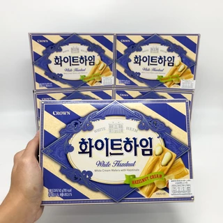 ขนมเกาหลี ช็อกโกไฮม Crown Choco Heim 142g 초코하임 ขนมเวเฟอร์สอดไส้ช็อกโกแลต ครีมเฮเซลนัท