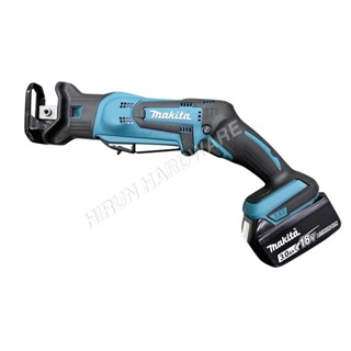 DJR185RFE เลื่อยชัก 13mm 1/2” 18v Makita ครบชุด แบต 18V 3.0ah x 2 แท่นชาท DJR185 CORDLESS MINI RECIPROCATING SAW