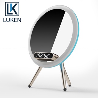 Luken นาฬิกาซับวูฟเฟอร์ไร้สาย บลูทูธ มีไฟ LED ชาร์จเร็ว แบบพกพา สําหรับโทรศัพท์มือถือ