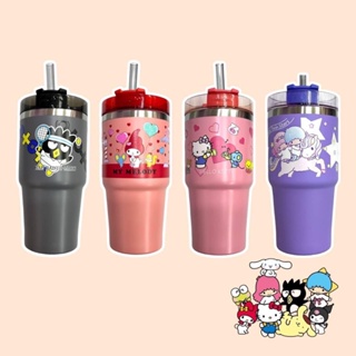 เทสก่อนส กระบอกน้ำเก็บอุณหภูมิ แก้วเก็บเย็น Sanrio Characters รุ่นใหม่ ความจุ 600 ml มาพร้อมหลอดอย่างดี งานสวย ชนช็อป