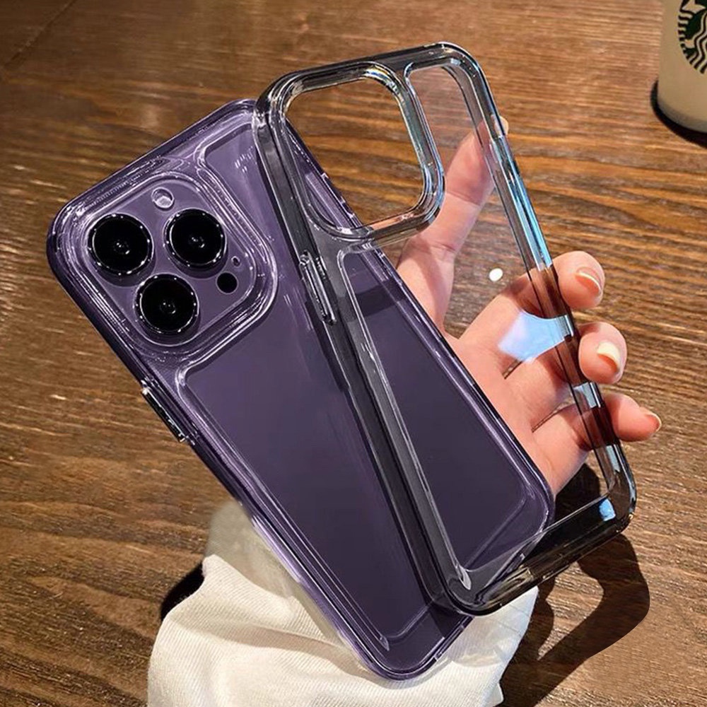 เคสแฟชั่น แบบใส เนื้อหนา ให้การป้องกัน เสำหรับ iPhone 16 11 13 15 14 12 Pro Max X XS Max 13 ProMax XR 7 8 Plus SE 2020