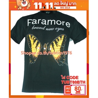 เสื้อวง Paramore เสื้อยืดแฟชั่นวงดนตรี เสื้อวินเทจ พาร์อะมอร์ PRM1379