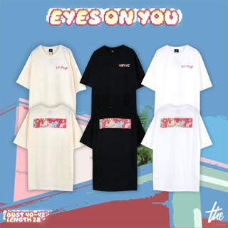 Urthe - เสื้อยืด รุ่น URTHE  EYES ON YOU งานสกรีนการ์ตูน คอตตอนแท้ ไม่ย้วย ไม่ต้องรีด
