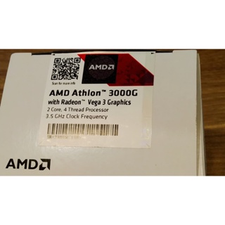 AMD CPU ATHLON 3000G WITH RADEON VEGA3 GRAPHICS DUAL-CORE 3.5GHZ  ประกันJIB/SVOA 01/01/2025