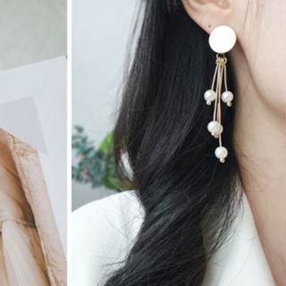 Enclair เครื่องประดับ ต่างหูมุกวงกลม DROP EARRINGS ER2-13 จากเกาหลี