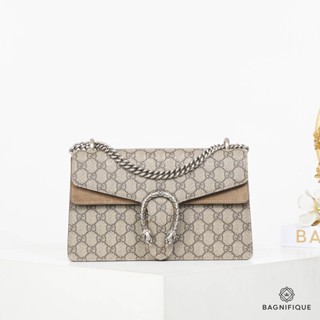 GUCCI DIONYSUS SMALL BEIGE GG SUPREME MONOGRAM SHW