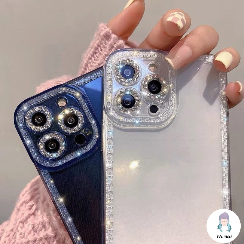 หรูหราเงาG Litterเพชรเคสโทรศัพท์เข้ากันได้สําหรับIPhone 16 15 14 13 12 11 Pro Max X XR 8 7 Plus SmoothบางกันกระแทกClear Soft TPUปกหลัง ราคา ถูกที่สุด ดีลบีเคเค รูปภาพหลัก