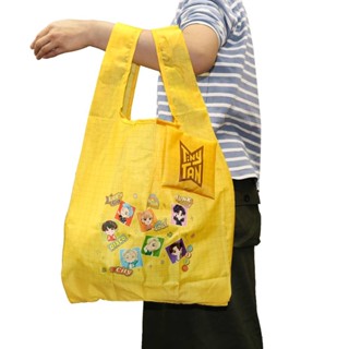 กระเป๋า Eco Bag - BTS TinyTan x Tetemo ของแท้จากญี่ปุ่น ลาย Dynamite สีเหลือง