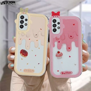 เคสโทรศัพท์มือถือ แบบนิ่ม ลายการ์ตูนสตรอเบอร์รี่ และเค้ก สําหรับ Samsung A03 A51 A32 A13 A52 A12 A22 M22 M32 A04S M23 F23 A23 A03S A50 A02S A20 A50S A30S A52S A30 M12 A125 A13 Life F12 M10S M40S A515F M02S A025 F02S