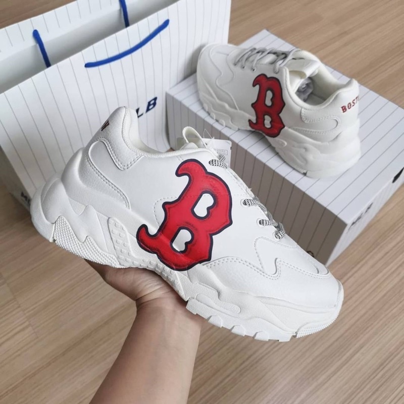 ของแท้💯 รองเท้า MLB Bigball Chunky A Classic Boston Redsox logo B  พร้อมส่ง