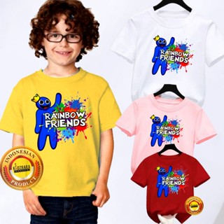 เสื้อยืด พิมพ์ลาย Rainbow Friends Roblox Game สําหรับเด็ก