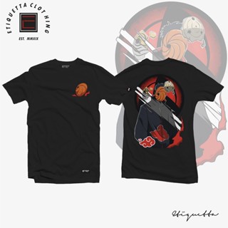 Naruto - Uchiha Obito Akatsuki ฤดูร้อนแขนสั้นเสื้อยืดการ์ตูนญี่ปุ่นอะนิเมะหลวมป่าคู่รักชายและหญิงสามารถสวมใส่ได้