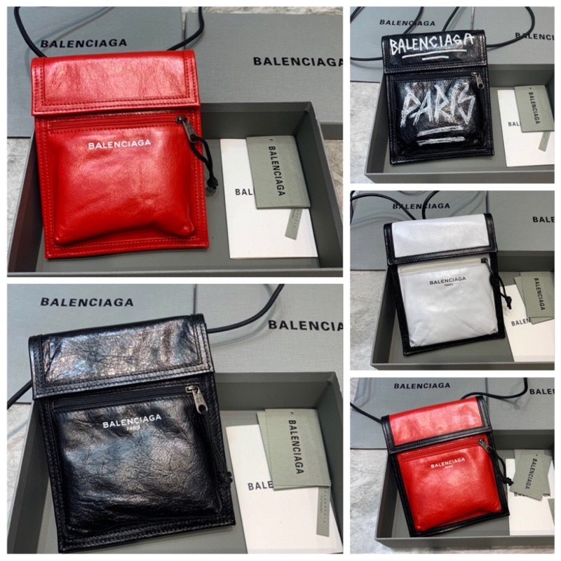 พรี​ ราคา3700 Balenciaga หนังแท้ กระเป๋าสะพาย กระเป๋าสะพายไหล่ Size:15.5*4*19cm
