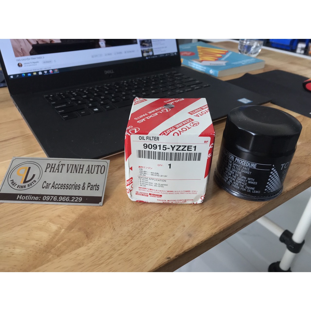 กรองน้ํามันเครื่องสําหรับ Toyota Camry, Vios, Altis, Yaris, Rav4, Corolla, Wigo (90915YZZE1, 90915-Y