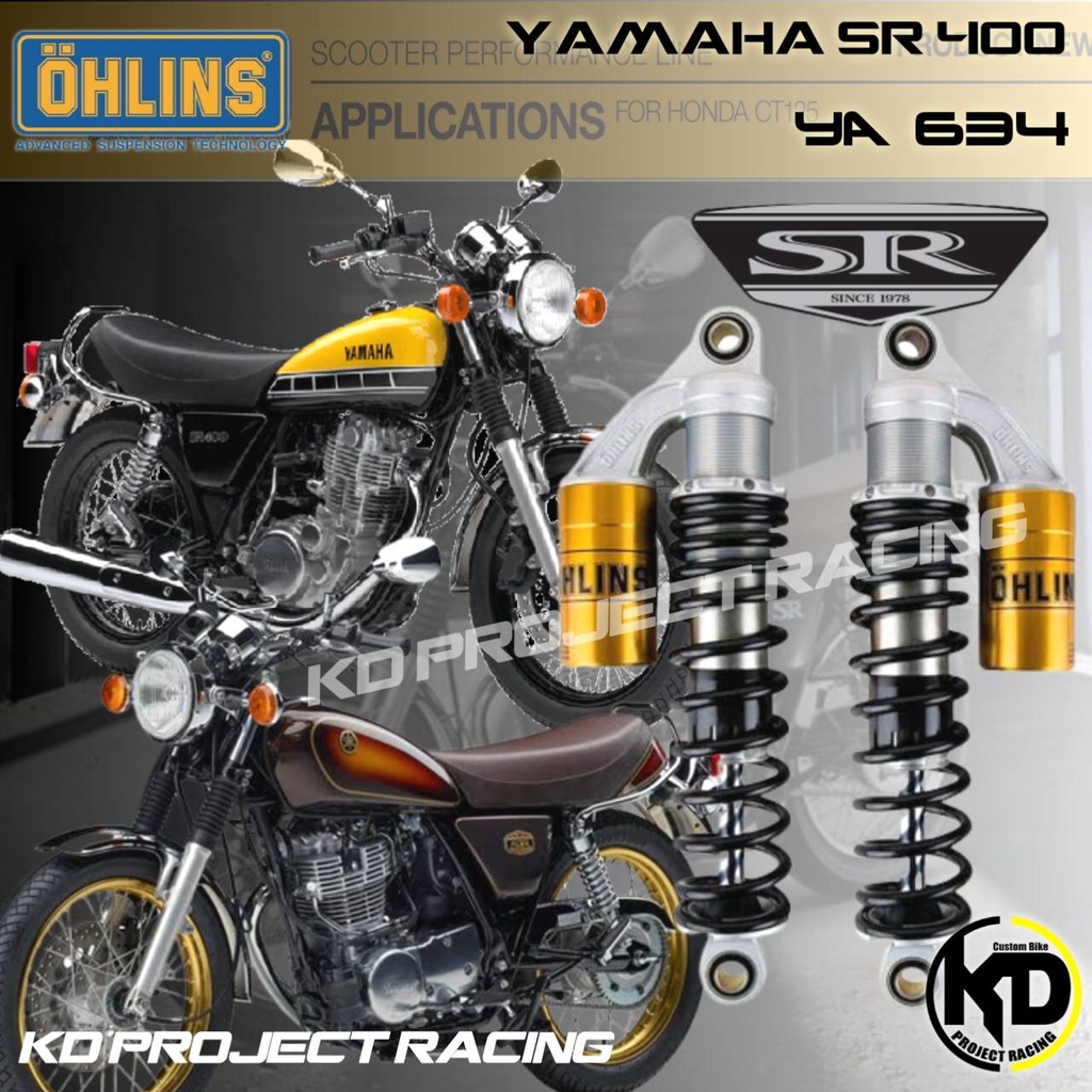 โช๊คหลัง Ohlins YA 634 Yamaha SR400 2017+ สูง 321MM
