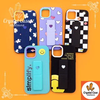 11 14 14 Pro 14 ProMax เคสมือถือประกบ 2ชิ้น นิ่ม TPU พิมพ์ลายการ์ตูนติดขาตั้งแม่เหล็ก ตั้งได้ พับเก็บเรียบเนียนไม่แกะกะ