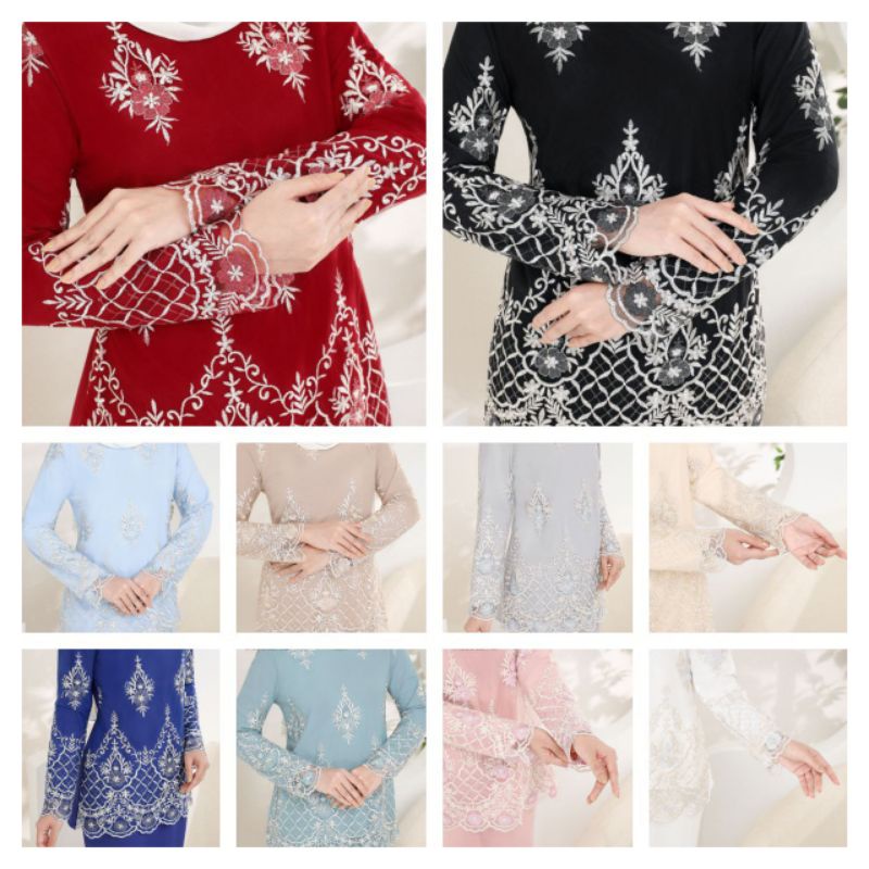 Raisa Kurung Moden Lace! 794 Kurung Moden Raisa! Wudhu Friendly Kurung Lace! ลูกไม้ปัก! เสื้อผู้หญิงทูน่า Nikah Kenduri
