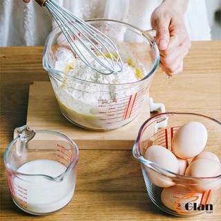 Glanxuan บีกเกอร์เหยือกตวง ทำจากแก้วอย่างหนา ขนาด 250 ml อุปกรณ์เครื่องครัว Graduated measuring cup