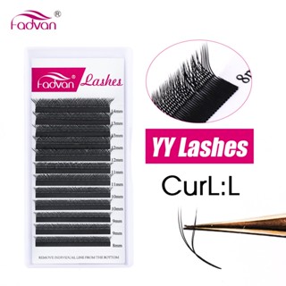 Fadvan L-curl YY ขนตาปลอม 0.07 mix8-14 มม. แบบนุ่ม เป็นธรรมชาติ